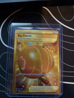 Pokemon TCG Big Charm (Secret) Holo Gold Card 206/192 Swsh02: Rebel Clash - Image 1