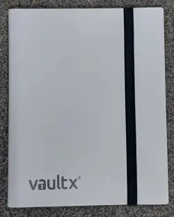 VAULT X 9-Pocket Strap Binder - 20 Pages Album - 360 Cards - WHITE - Image 1