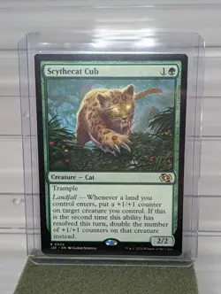 MTG Scythecat Cub J25 24 - Foundations Jumpstart Magic The Gathering Card - Image 1