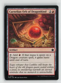 Carnelian Orb of Dragonkind 0534 Foundations FDN MTG Magic - Image 1