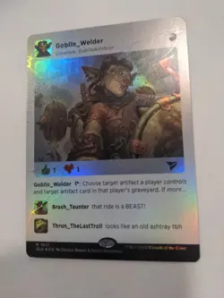 MTG Goblin Welder RAINBOW FOIL Secret Lair Drop 1617 NM - Image 1