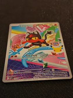 Pokemon Litten MEP 044 - First Partner Illustration Promo Card 30 Anniversary NM - Image 2