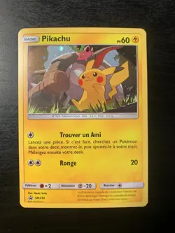 Carte Pokemon : Pikachu SM234 Promo Soleil & Lune Francaise - Image 1