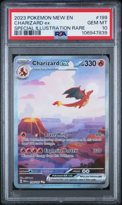 2023 POKEMON MEW EN-151 #199 CHARIZARD EX SPECIAL ILLUSTRATION RARE - PSA 10 - Image 1