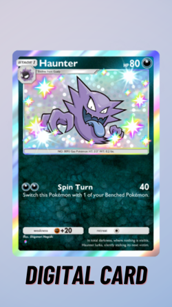 Haunter Shiny Mega Shine Pokemon TCG Pocket 1 Star ⭐ (English) - Image 1