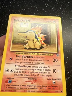 Carte Pokemon Wizards Neo Genesis Hericendre 57/111 Francais Vf Fr - Image 3