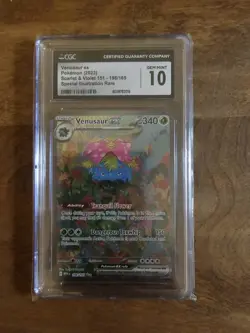 2023 Pokemon S&V 151 Venusaur ex Special Illustration Rare #198 CGC 10 Gem Mint - Image 1