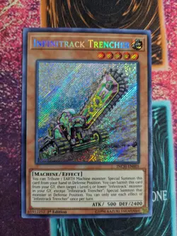 Yu-Gi-Oh! Infinitrack Trencher INCH-EN005 1st Edition Secret Rare NM c3/ - Image 1