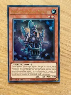 MZTM-EN045 Ancient Gear Statue 1st Ultra Rare Yugioh - Image 1