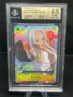 2025 One Piece OP13-114 S-Snake Alt Art Bgs 9.5 - Image 1