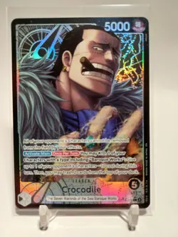 One Piece OPTCG English Crocodile OP14-079 L* Alt Art Leader - NM - Image 1