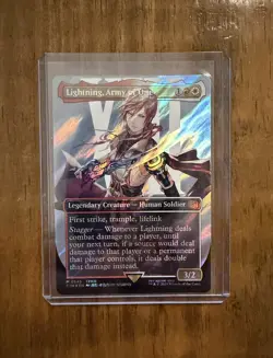 Lightning, Army of One (0545) (Borderless) (Surge Foil) Final Fantasy Foil - Image 1