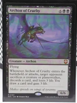 MTG Archon of Cruelty M #197 NM Commander: Modern Horizons 3 Creature — Archon - Image 1
