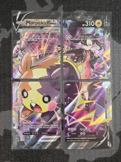 Pokemon Marnie + Morpeko V-Union 4 Card Set SWSH287-290 Promos - Image 1