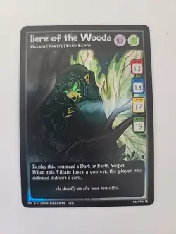Neopets Trading Cards Ilere Of The Woods Villian/Faerie/Dark Earth - Image 1