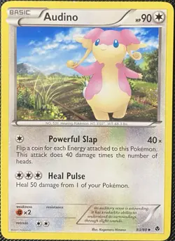 Audino 83/98 Emerging Powers Regular - Pokemon Card - Image 1