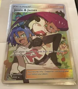Pokemon Jessie & James 68/68 Hidden Fates Full Art Ultra Rare Holo Trainer Card - Image 2