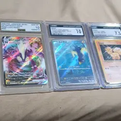 Pokemon Graded Cards Lot - 3 Card Set Toxtricity Wattrel Vulpix - Image 1