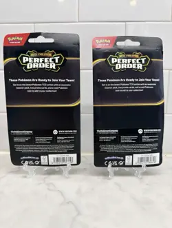 Pokemon Perfect Order Sealed Booster Pack Promo Cards Coin Clawitzer Onix - Image 2