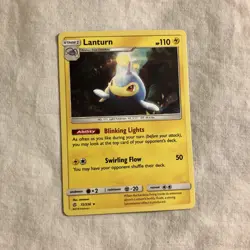 Lanturn 72/236 Rare Sun & Moon Cosmic Eclipse NM Pokemon card - Image 1