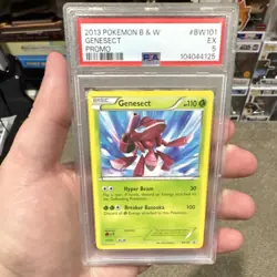 Pokemon PSA 5 Genesect EX Promo Black & White BW101 Regular Card - Image 1