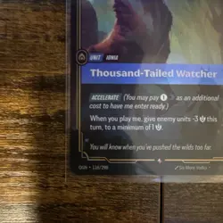 League of Legends TCG Thousand-Tailed Watcher Unit Card 116/298 English - Image 5