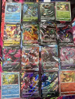 Pokemon 16 Card Lot nm V Max Mega SR Amazing Ex HOLO Rare Hits Only F35 - Image 1