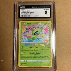 CGC MINT 8 2020 POKEMON SWORD & SHIELD VIVID VOLTAGE #009 CELEBI - Image 1