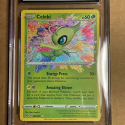 CGC MINT 8 2020 POKEMON SWORD & SHIELD VIVID VOLTAGE #009 CELEBI - Image 3