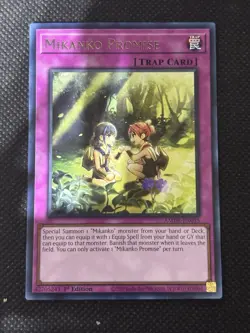 YuGiOh! - Mikanko Promise AMDE-EN035 Rare 1st Edition Near Mint - Image 1