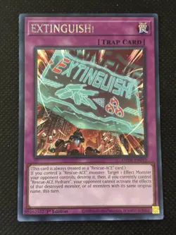 YuGiOh! - EXTINGUISH! AMDE-EN012 Rare 1st Edition Near Mint Amazing Defenders - Image 1