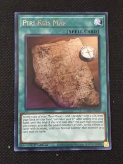 YuGiOh! - Piri Reis Map AMDE-EN059 Rare 1st Edition Near Mint Amazing Defenders - Image 1