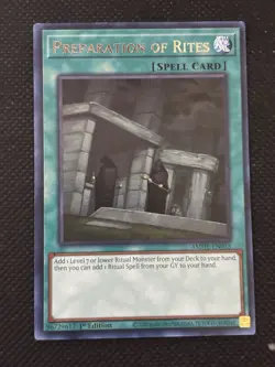 YuGiOh! - Preparation of Rites AMDE-EN055 Rare 1st Edition Near Mint - Image 1