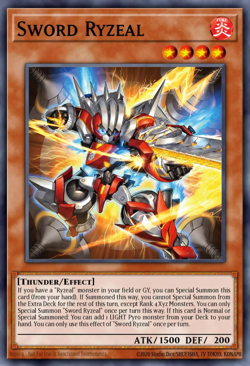 Yugioh! Sword Ryzeal MP25-EN118 Mega Pack Prismatic Secret Rare - Image 1