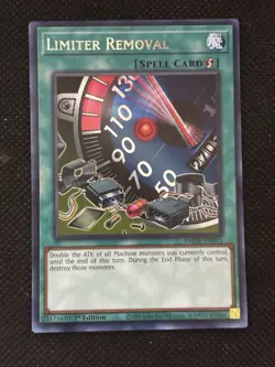 YuGiOh! - Limiter Removal AMDE-EN053 Rare 1st Edition Near Mint - Image 1