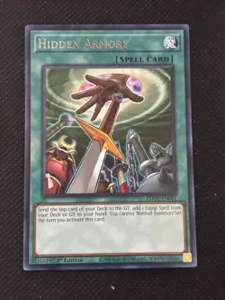YuGiOh! - Hidden Armory AMDE-EN041 Rare 1st Edition Near Mint Amazing Defender - Image 1