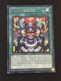 YuGiOh! - Rescue-ACE HQ AMDE-EN008 Rare 1st Edition Near Mint - Image 1