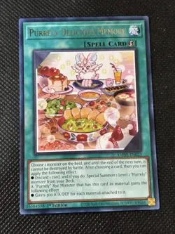 YuGiOh! - Purrely Delicious Memory AMDE-EN023 Rare 1st Edition Near Mint - Image 1