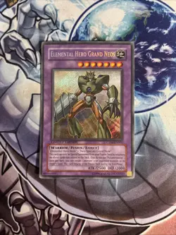 (SRH) Yugioh! Elemental HERO Grand Neos CT04-EN001 Secret Rare VLP - Image 1