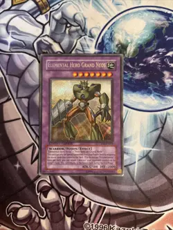 (SRH) Yugioh! Elemental HERO Grand Neos CT04-EN001 Secret Rare HP - Image 1