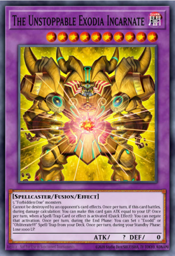 Yugioh! The Unstoppable Exodia Incarnate MP25-EN008 Mega Pack STARLIGHT Rare - Image 1