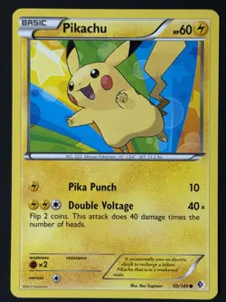 Pikachu 50/149 Common Boundaries Crossed Pokemon LP - Image 1