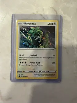 Pokemon TCG Rayquaza SWSH029 Cosmos Holo Black Star Promo - Image 1
