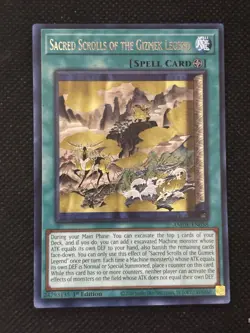 YuGiOh! - Sacred Scrolls of the Gizmek Legend AMDE-EN058 Rare 1st Edition NM - Image 1
