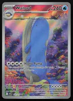 Wailord 162/159 Illustration Rare Journey Together Pokemon English NM - Image 1