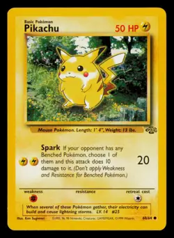 Pokemon Pikachu Jungle #60/64 tcg LP - Image 1