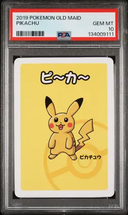2019 POKEMON OLD MAID PIKACHU PSA 10 - Image 1