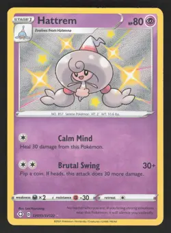 Hattrem SV055/SV122 Pokemon TCG Shining Fates: Shiny Vault NM - Image 1