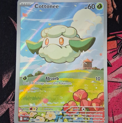 Pokemon TCG Cottonee 090/086 Sv: White Flare Holo Illustration Rare - Image 1