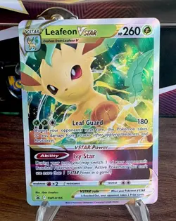 Pokemon TCG Leafeon VSTAR - 014/159 - Crown Zenith Ultra Rare Full Art - Image 1